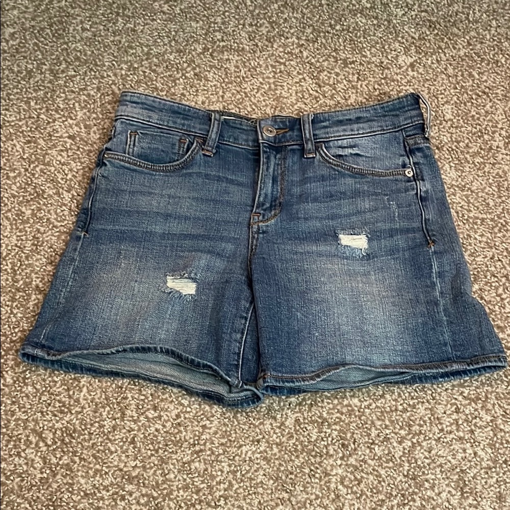 Anthropologie Pilcro and the Letterpress Slim Boyfriend Denim Shorts